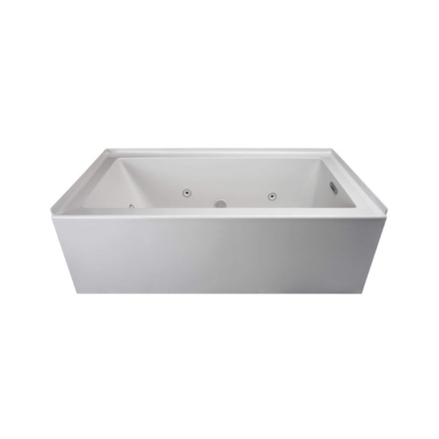 Jacuzzi Linea 60" Acrylic Whirlpool Bath With Air And Water Therapy System [JLNS6032WLR2XXWW] (SAK53620)