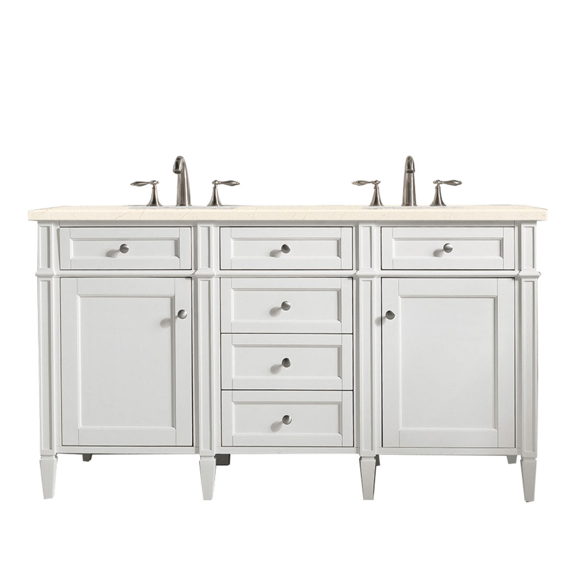 Brittany 60" Double Vanity in Bright White