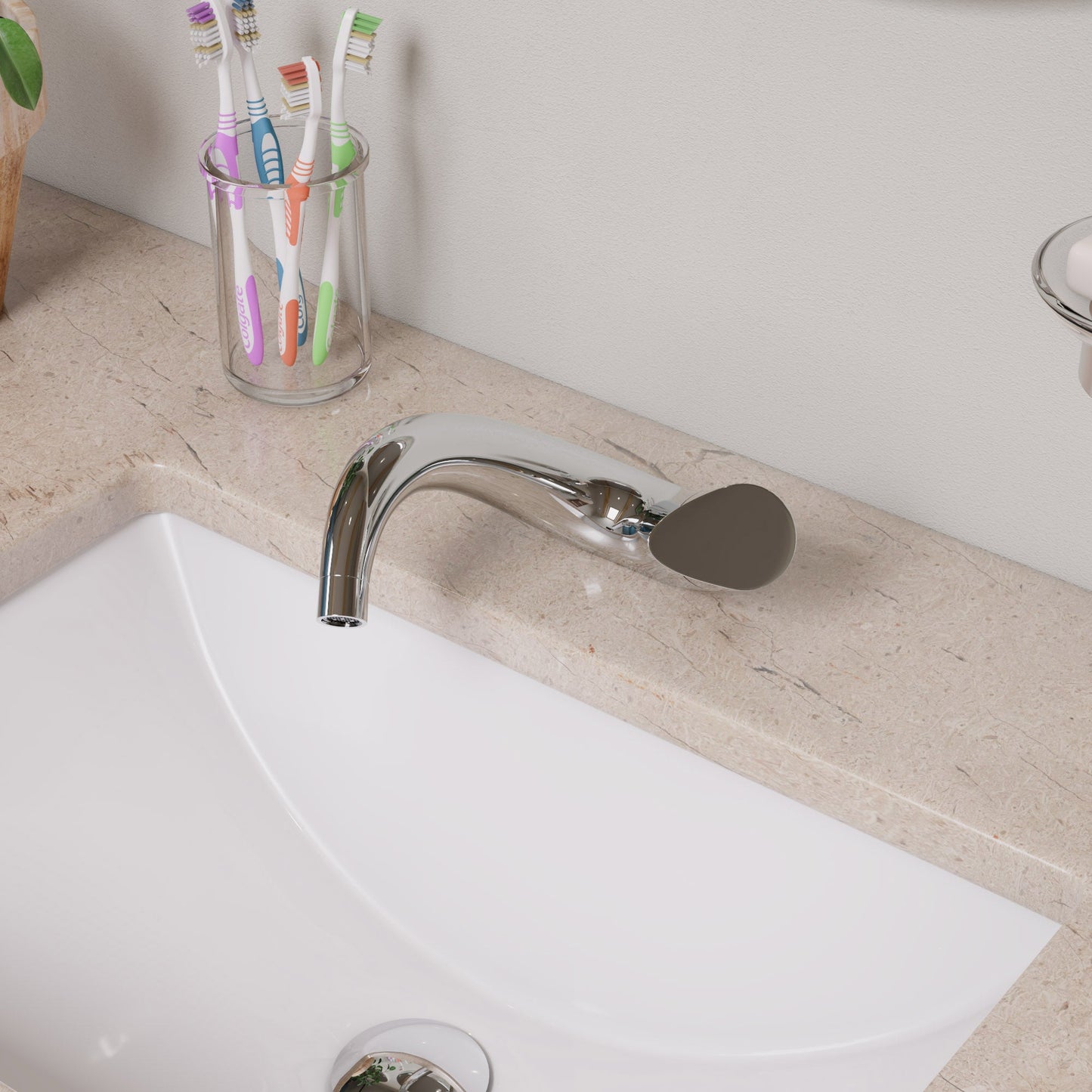 ALFI brand AB1572 Wave Single Lever Bathroom Faucet