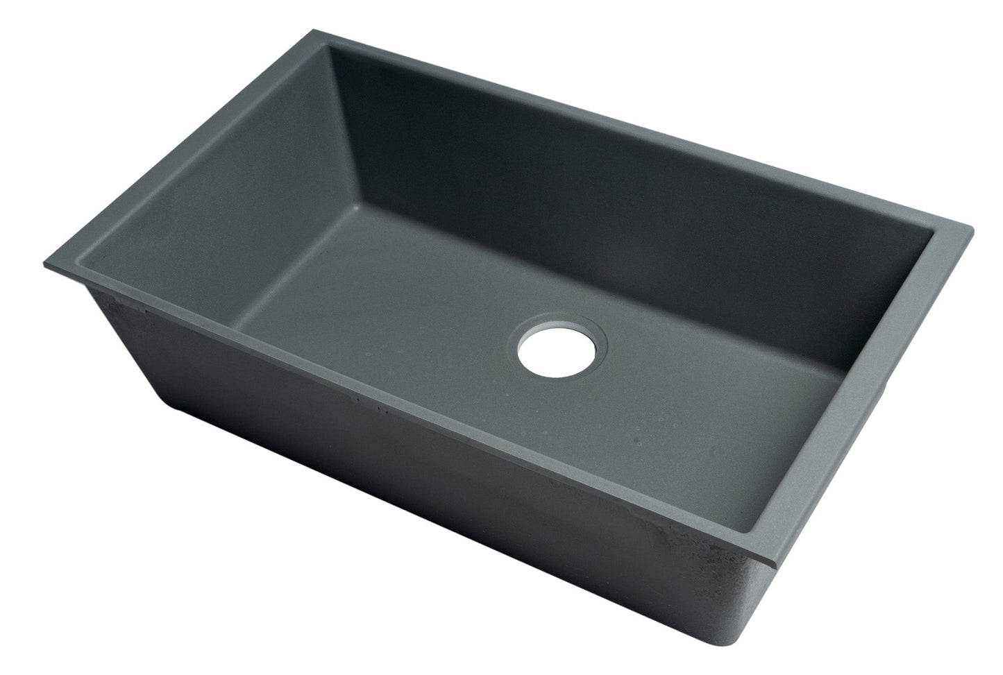 ALFI brand AB3322UM 33" Single Bowl Undermount Granite Composite Kitchen Sink