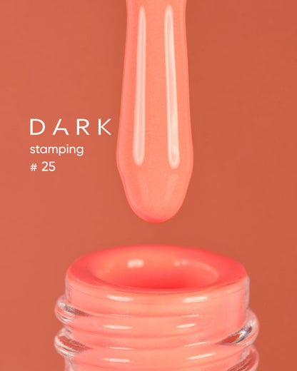 DARK STAMPING POLISH NEON PEACH №25, 8 ML  Article : S025