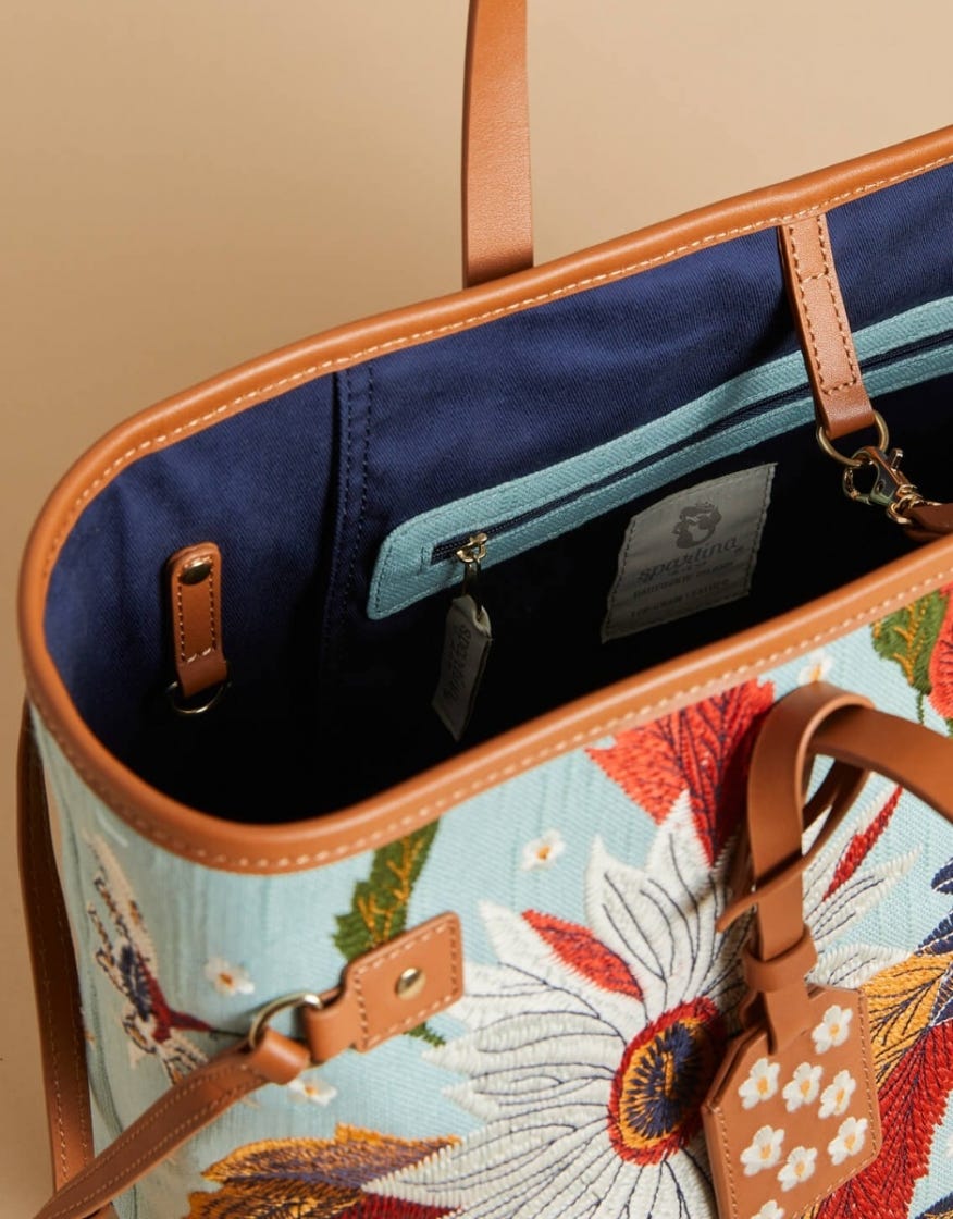 Jetsetter Tote - Riverside Station Vintage Floral