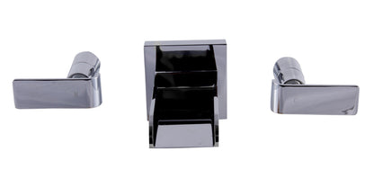 ALFI brand AB1796 Widespread Wall Mounted Modern Waterfall Bathroom Faucet