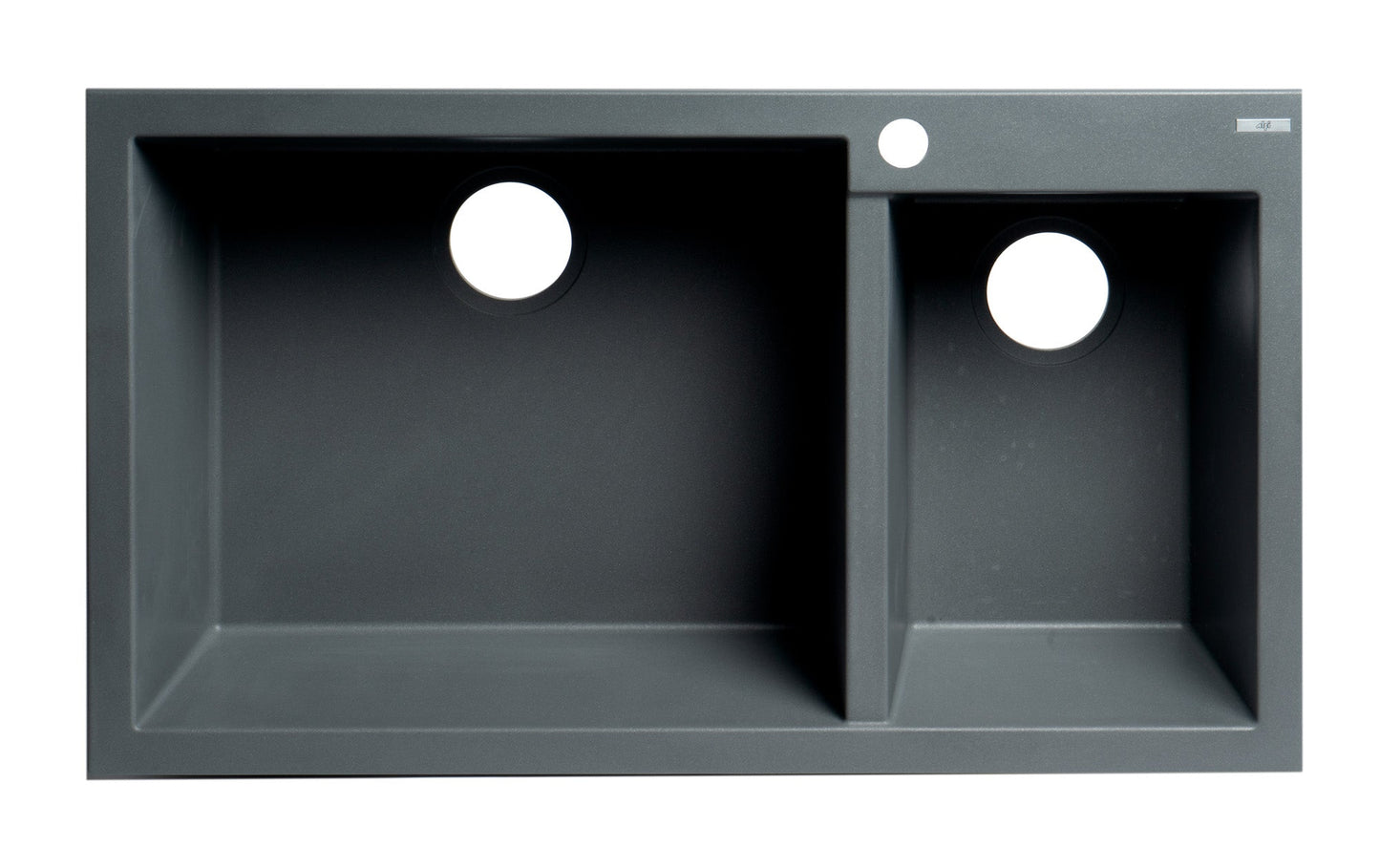 ALFI brand AB3319DI 34" Double Bowl Drop In Granite Composite Kitchen Sink