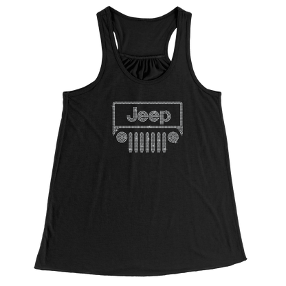 Rhinestone Offroad Grill Shirt Crew Neck, V Neck, Tank Top