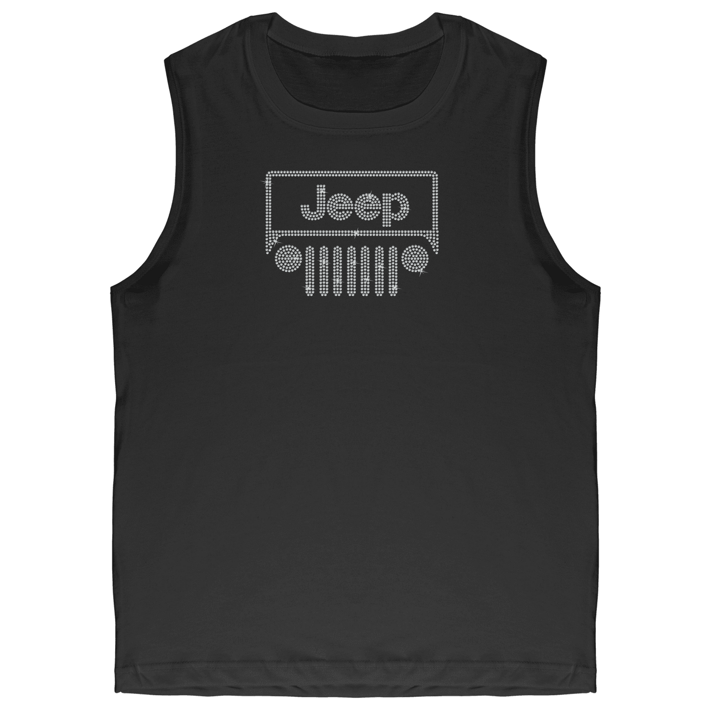 Rhinestone Offroad Grill Shirt Crew Neck, V Neck, Tank Top