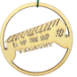 Round Wooden Vermont Covered Bridge Ornament