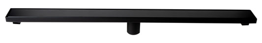 ALFI brand ABLD36B ABLD36B-BM 36" Black Matte Stainless Steel Linear Shower Drain with Solid Cover