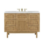Laurent 48" Single Vanity Cabinet, Light Natural Oak