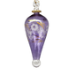 Floral Etched Elongated Teardrop - Purple