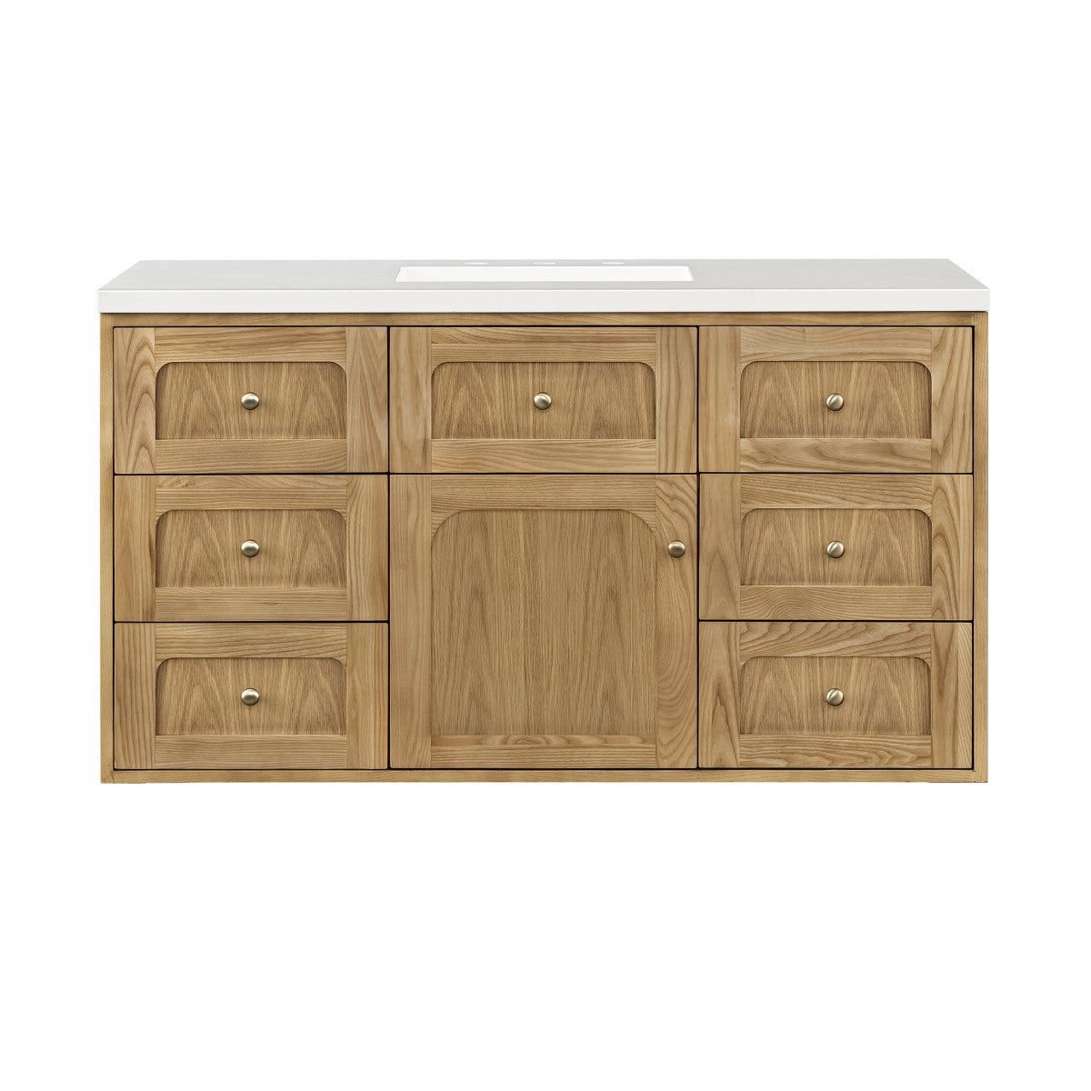 Laurent 48" Single Vanity Cabinet, Light Natural Oak