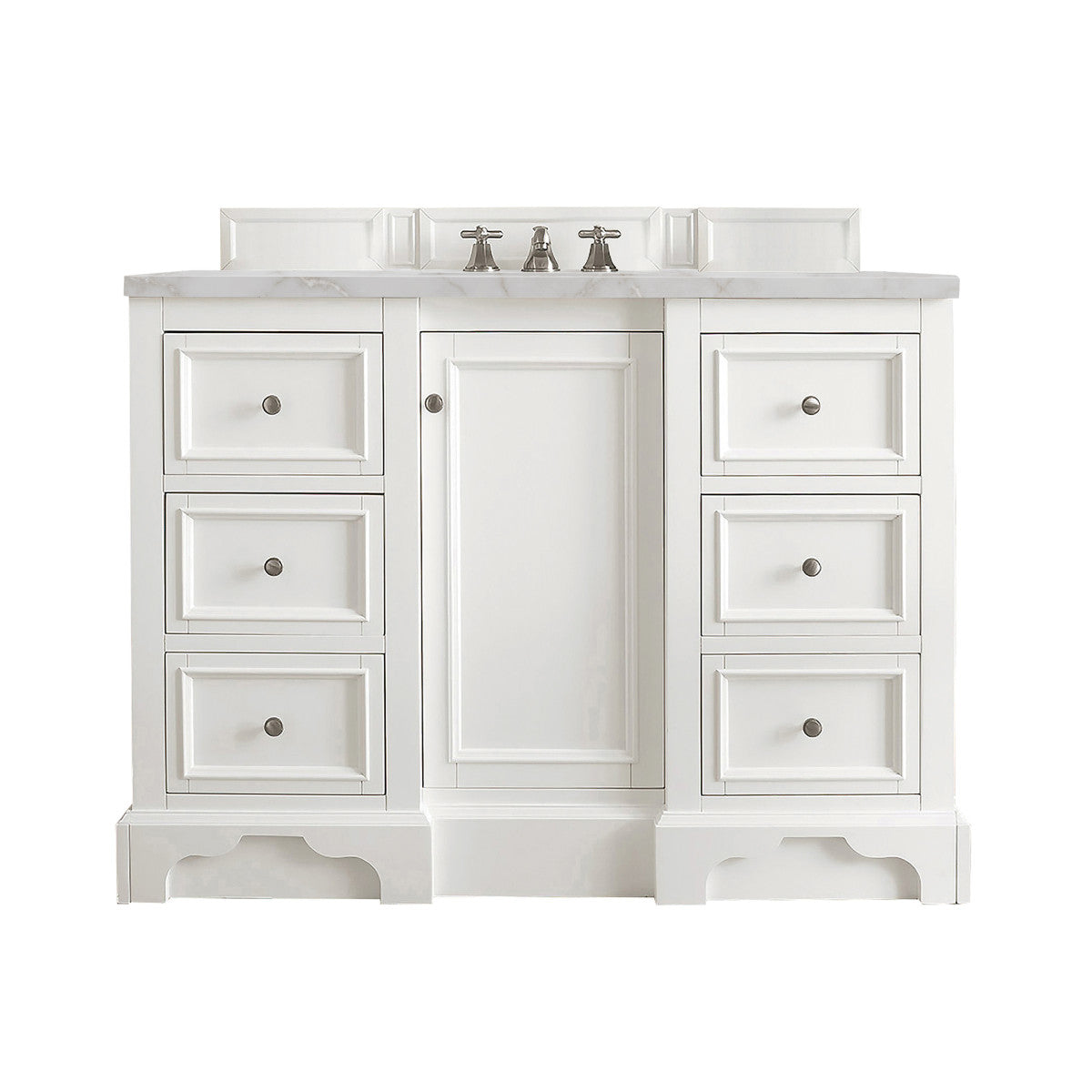 De Soto 48" Single Vanity Cabinet, Bright White