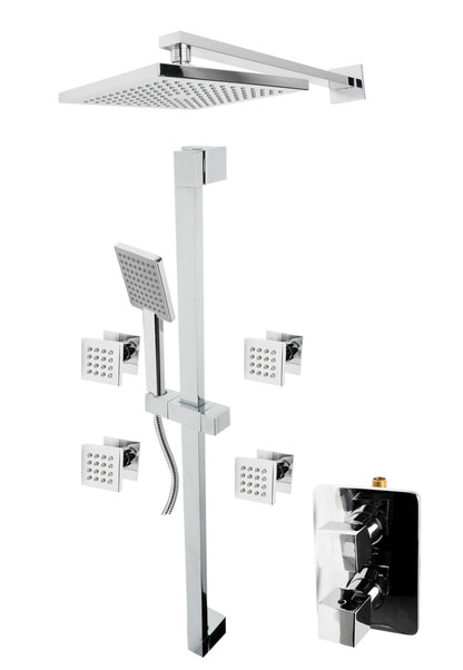 ALFI brand AB2287 3 Way Thermostatic Shower Set with Body Sprays