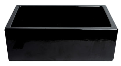 ALFI brand AB3018HS Reversible Smooth / Fluted Single Bowl Fireclay Farm Sink