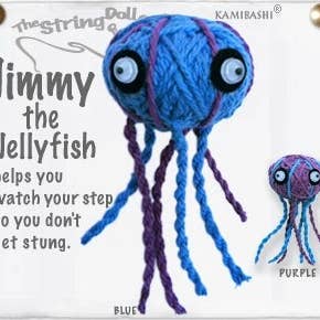 Jimmy the Jellyfish String Doll Keychain