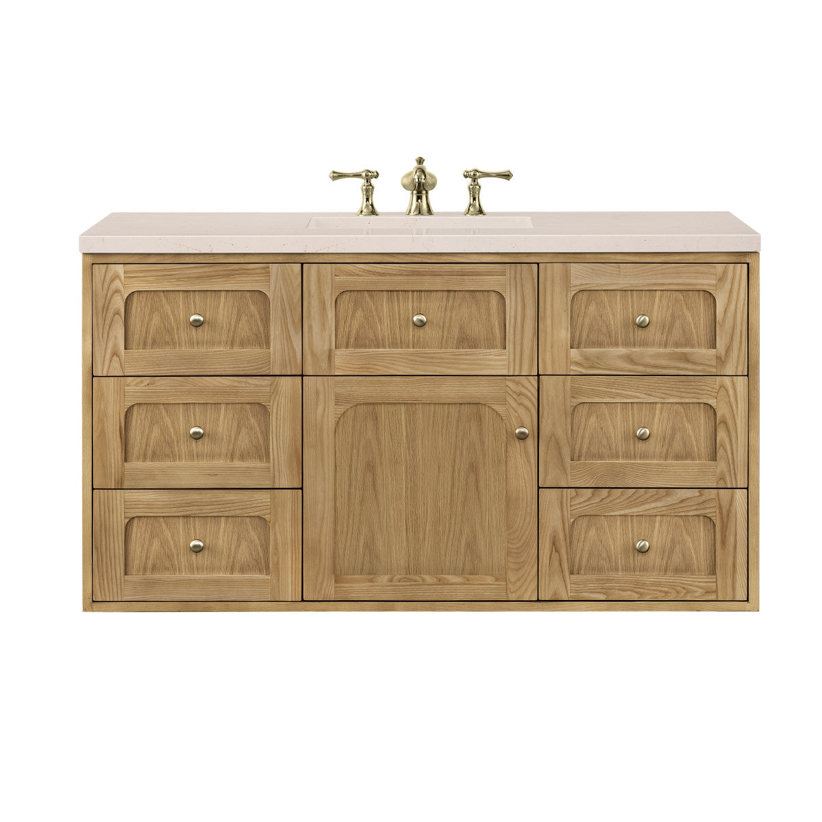 Laurent 48" Single Vanity Cabinet, Light Natural Oak