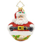 Christopher Radko Little Gem Glass Ornament - Jolly Holly Claus Gem