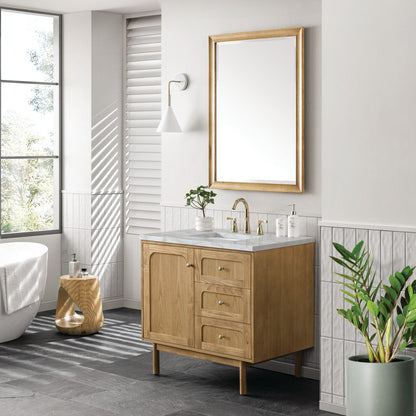 Laurent 36" Single Vanity Cabinet, Light Natural Oak