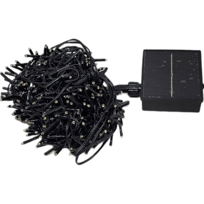 Solar String Lights - 500 LED - 8 function Twinkle - Warm White - 36 Feet Long