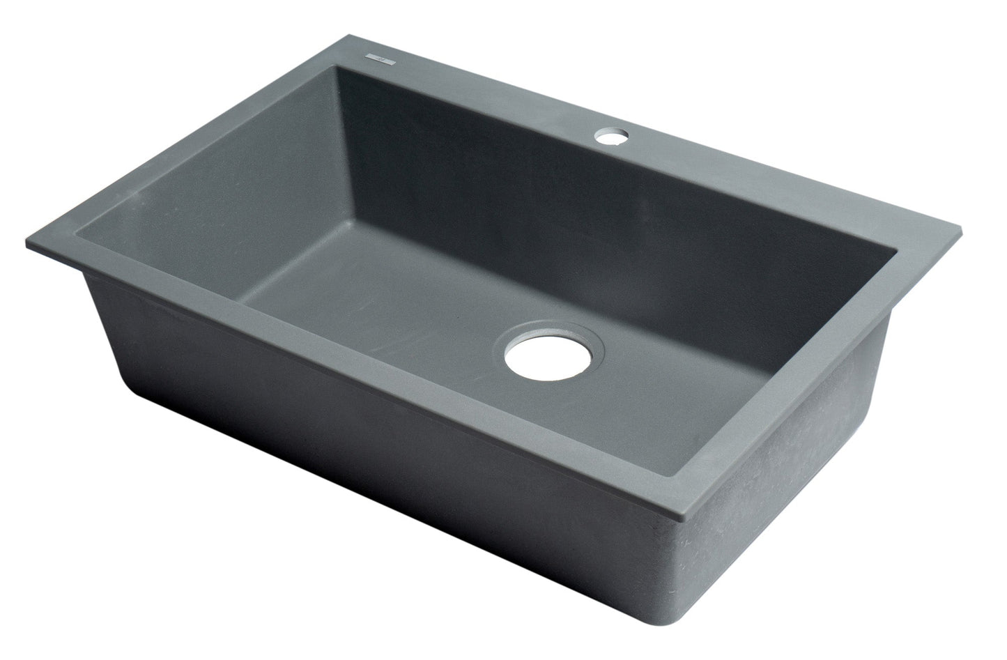 ALFI brand AB3020DI 30" Drop-In Single Bowl Granite Composite Kitchen Sink