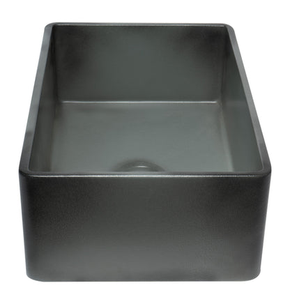 ALFI brand  ABCO3320SB Concrete Color 33 inch Reversible Single Fireclay Farmhouse Kitchen Sink