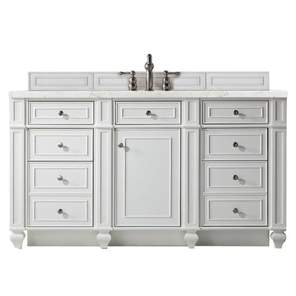 Bristol 60" Single Vanity Cabinet, Bright White