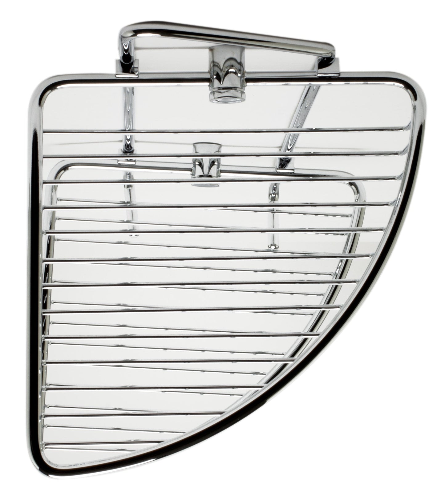 ALFI brand  AB9532 Polished Chrome Corner Mounted Double Basket Shower Shelf Bathroom Accessory