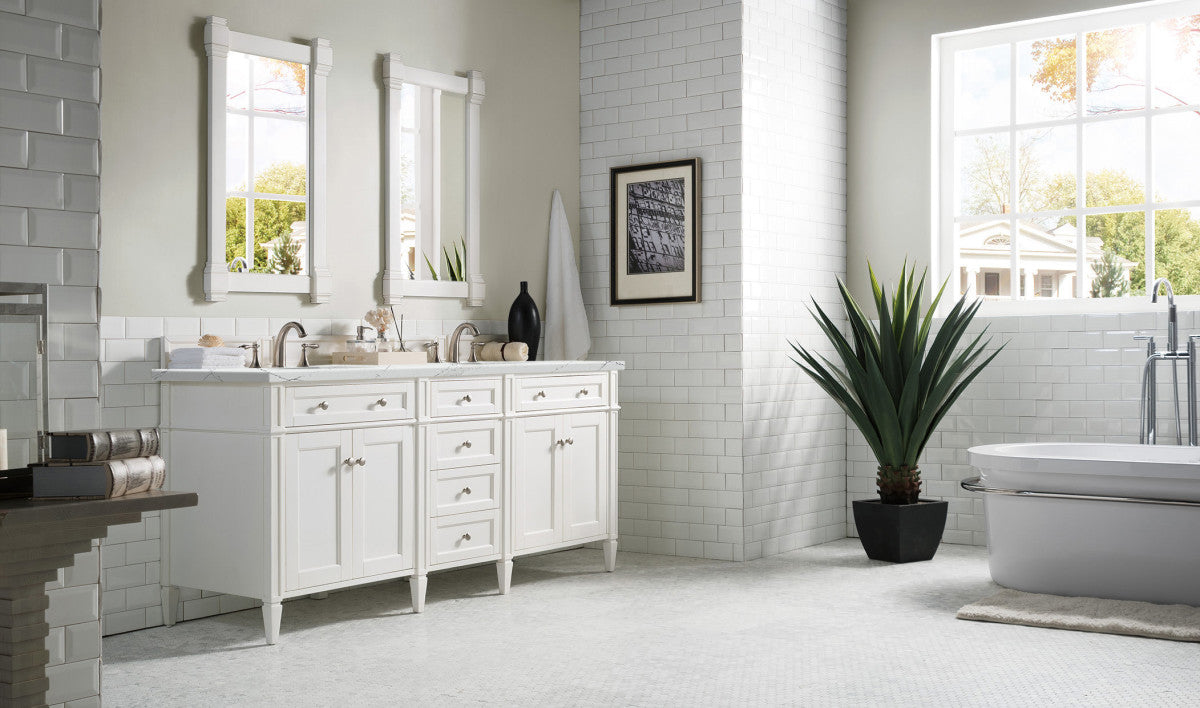 Brittany 72" Double Vanity in Bright White