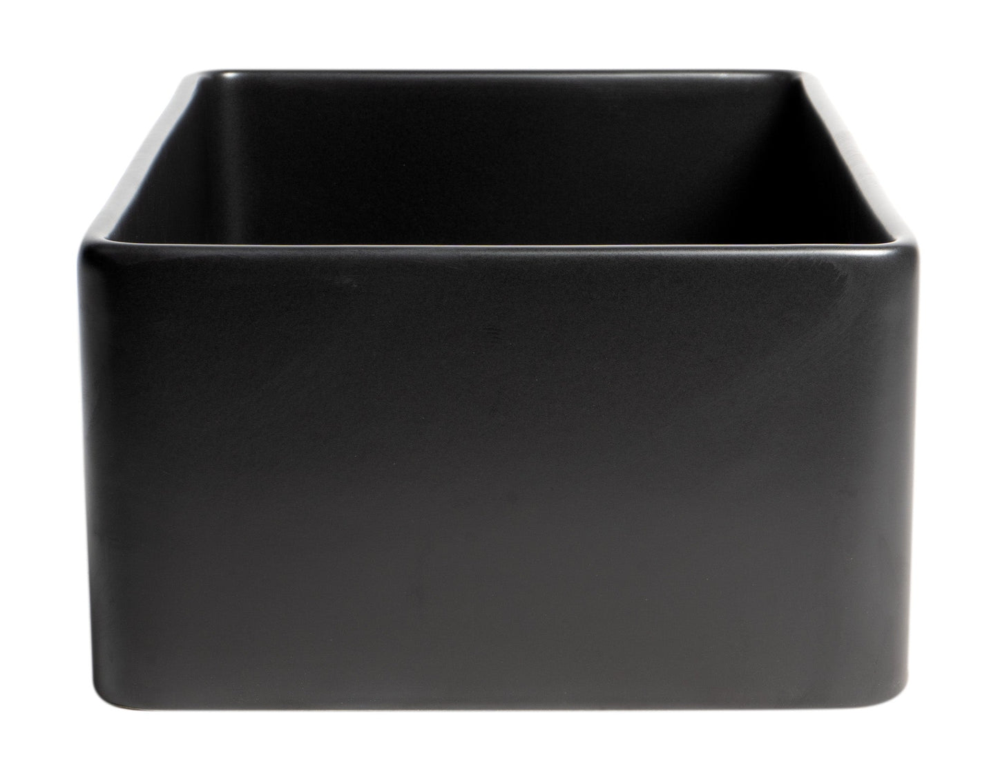 ALFI brand ABF3018 Smooth Apron 30" x 18" Single Bowl Fireclay Farm Sink
