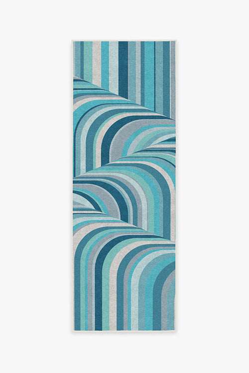Jonathan Adler Waterfall Ocean Blue Tufted Rug | Home Decor | Kitchen + Metal