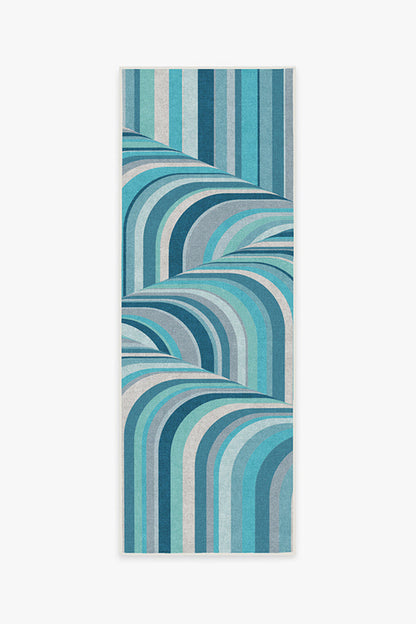 Jonathan Adler Waterfall Ocean Blue Tufted Rug | Home Decor | Kitchen + Metal