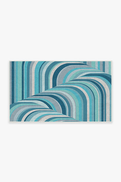 Jonathan Adler Waterfall Ocean Blue Tufted Rug | Home Decor | Kitchen + Metal