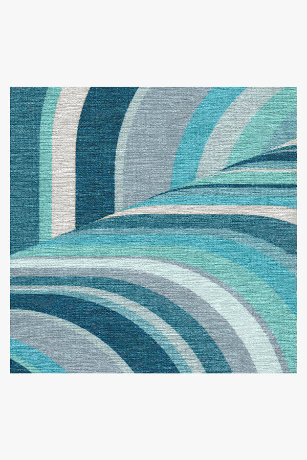 Jonathan Adler Waterfall Ocean Blue Tufted Rug | Home Decor | Kitchen + Metal