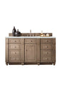 Bristol 60" Single Vanity Cabinet, Bright White