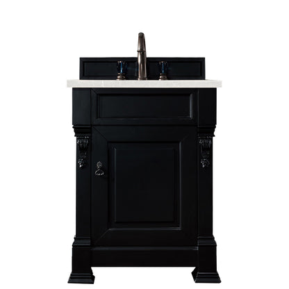 Brookfield 26" Single Vanity Cabinet, Antique Black