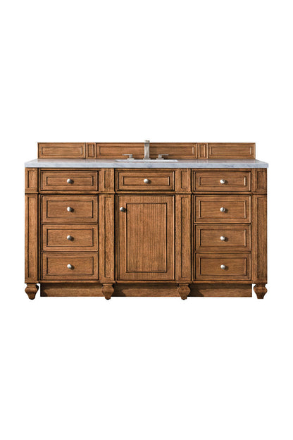 Bristol 60" Single Vanity Cabinet, Bright White