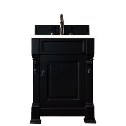 Brookfield 26" Single Vanity Cabinet, Antique Black