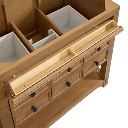 Malibu 36" Single Vanity Cabinet, Amber Birch
