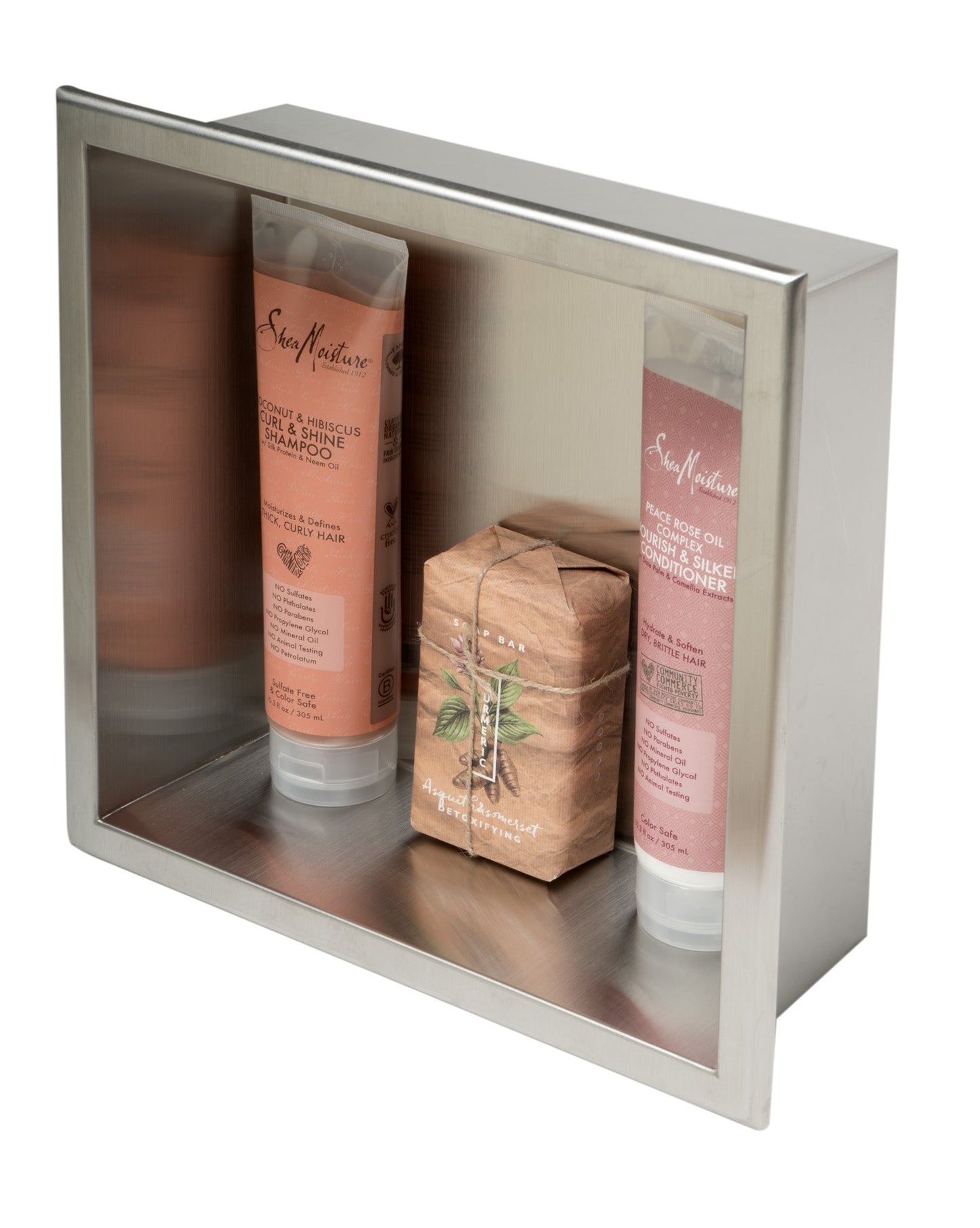 ALFI brand ABN1212 12 x 12 Square Single Shelf Bath Shower Niche