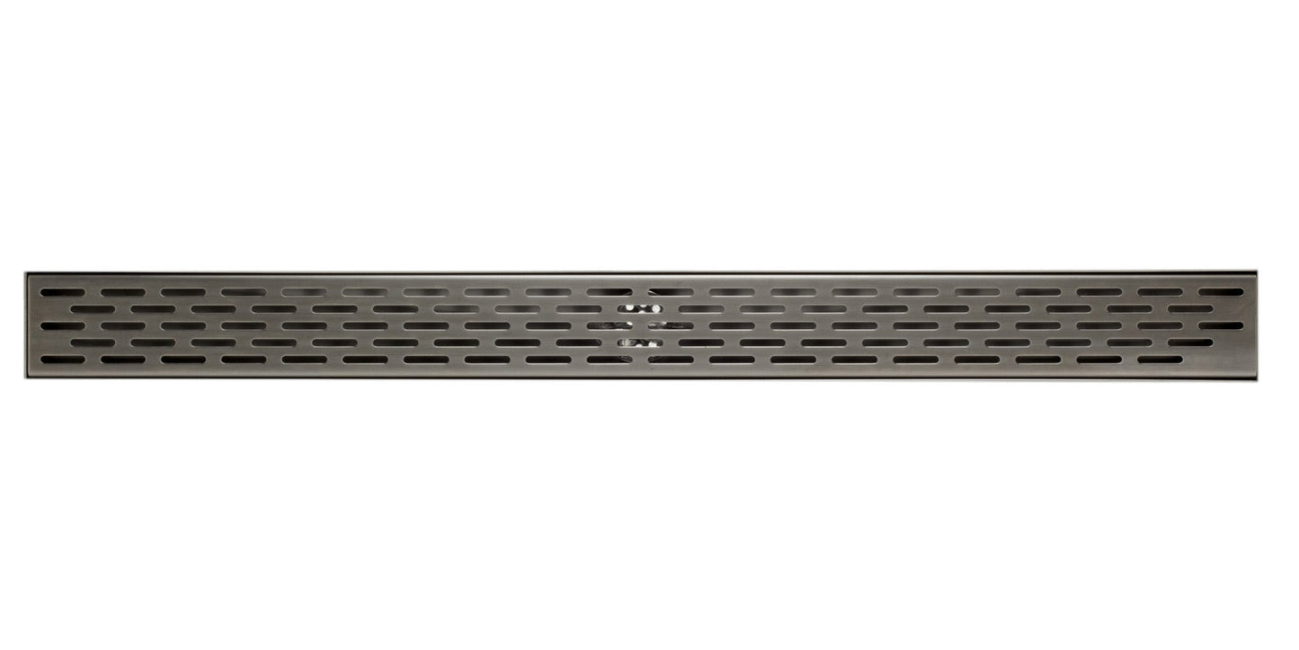 ALFI brand  ABLD32C 32" Modern Stainless Steel Linear Shower Drain with Groove Holes