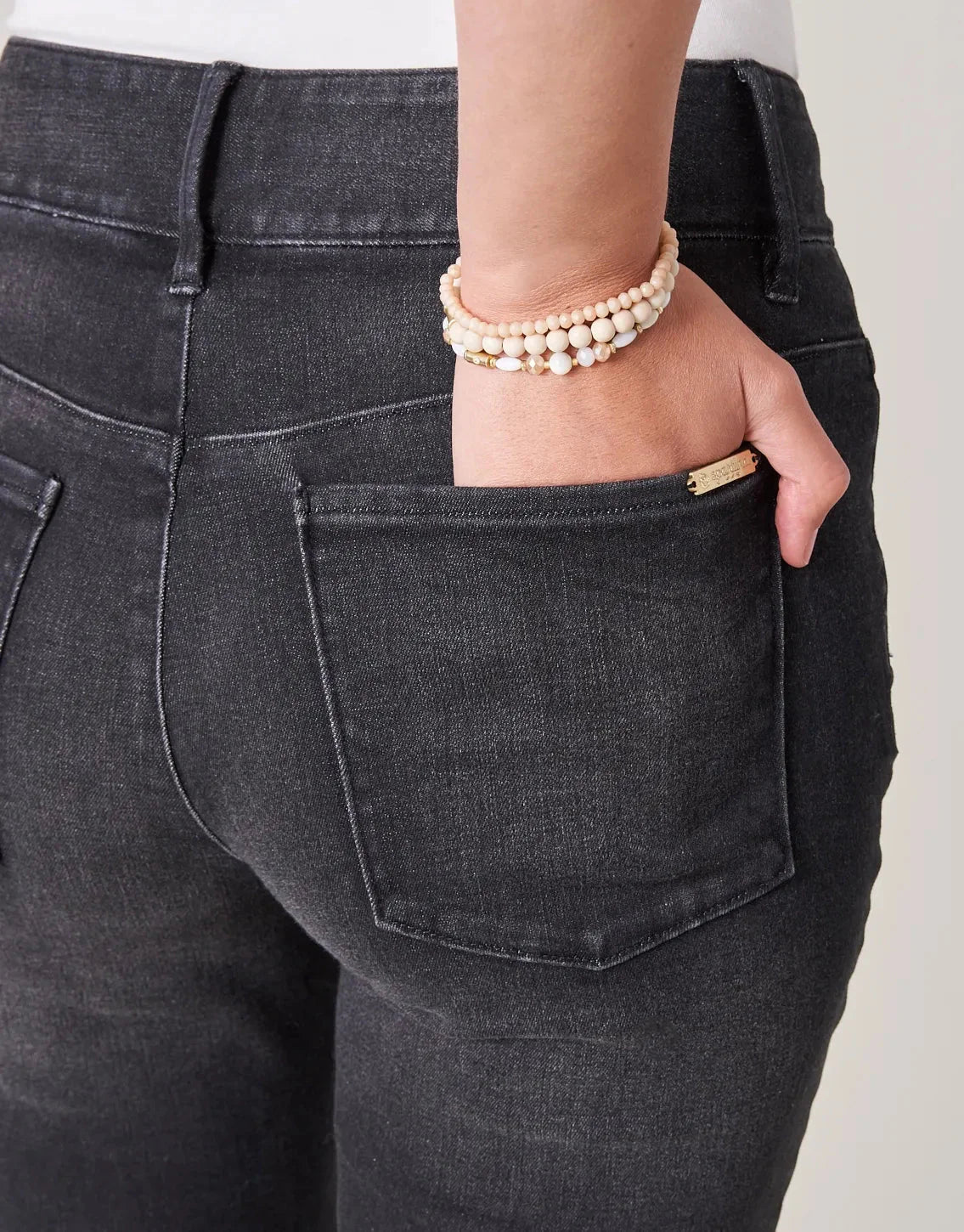 Juliette High Rise Denim Jeans - Charcoal Wash