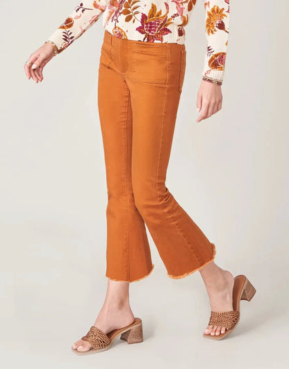 Juliette High Rise Denim Jeans - Cognac