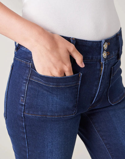 Juliette High Rise Denim Jeans - Ocean Palm Wash