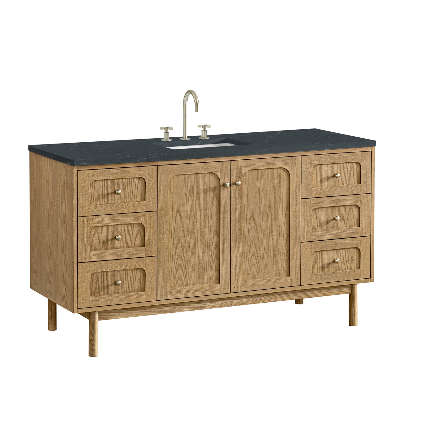 Laurent 60" Single Vanity, Light Natural Oak