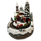 B/O Lighted Musical Village with Moving Train Church (ETL Adaptor Included)