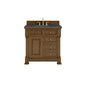 James Martin 547-V36 Brookfield 36” Single Vanity – Black Onyx / Honey Oak / Pearl Charcoal