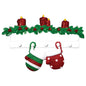 Red & Green Mitten Family of 2 Ornament
