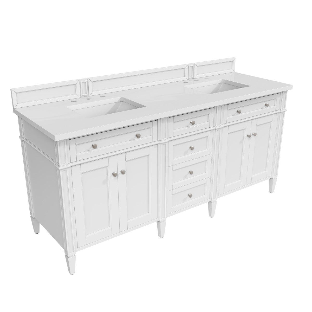 Brittany 72" Double Vanity in Bright White