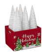 Red Wood Happy Holidays Crate