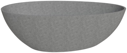 ALFI brand  ABCO72TUB 72" Solid Concrete Tear Drop Freestanding Bathtub